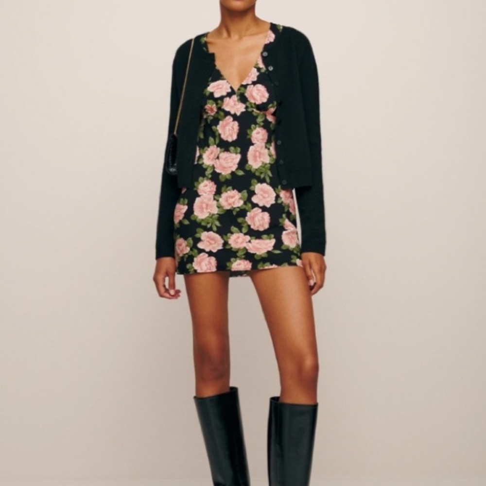 Reformation Floral Mini Dress